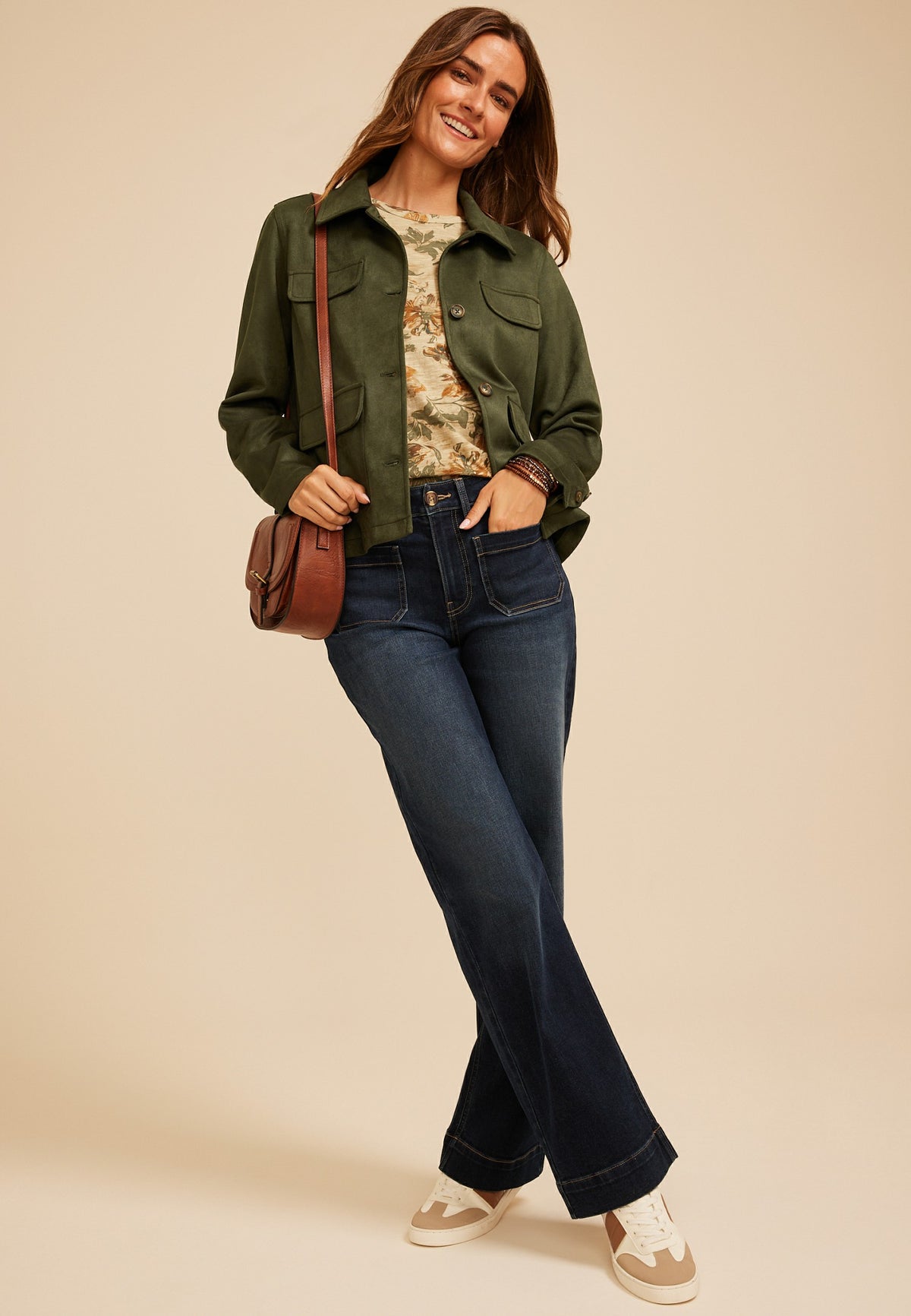 Maurices Faux Suede Pocket Jacket