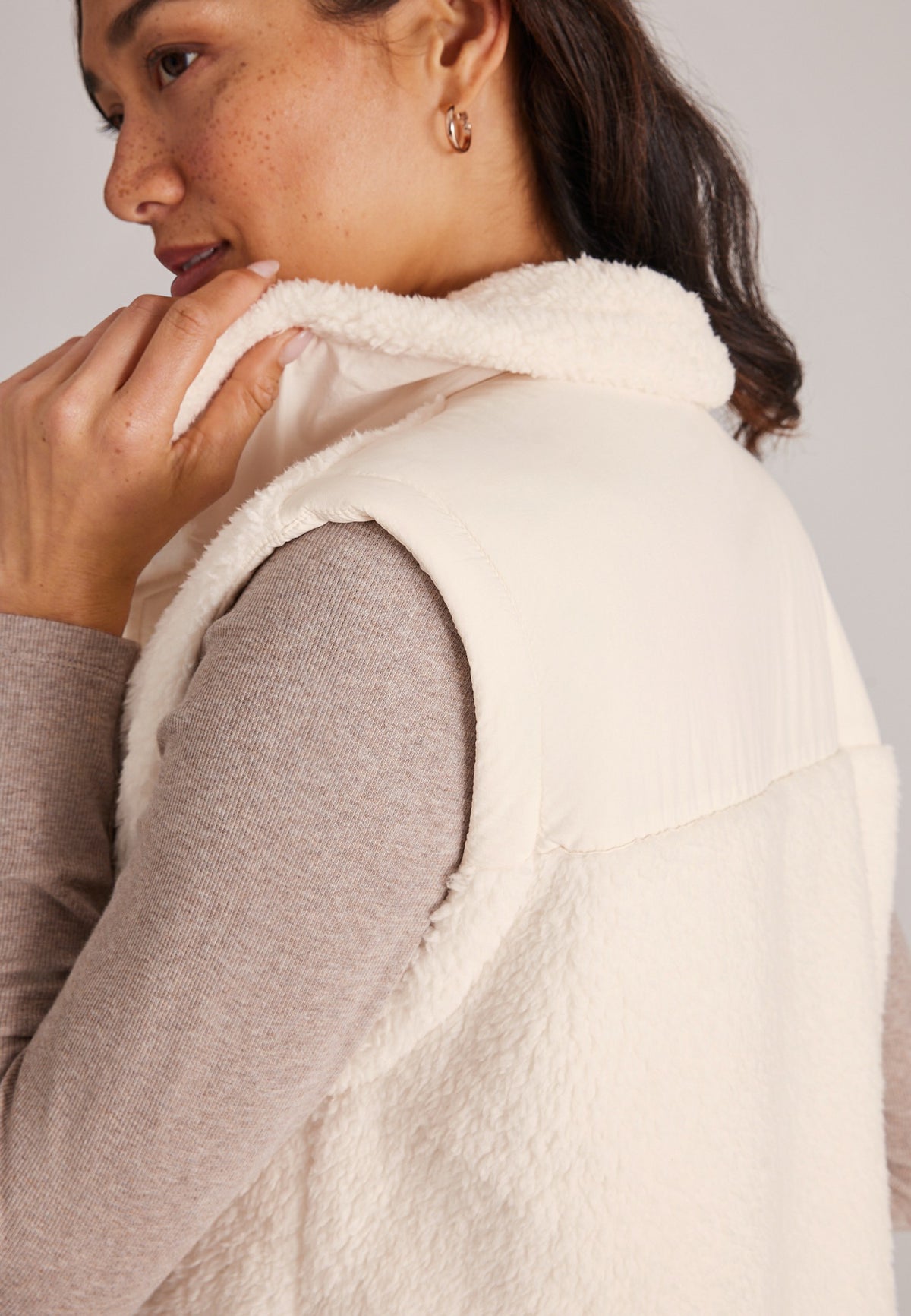 Maurices Sherpa Snap Front Vest