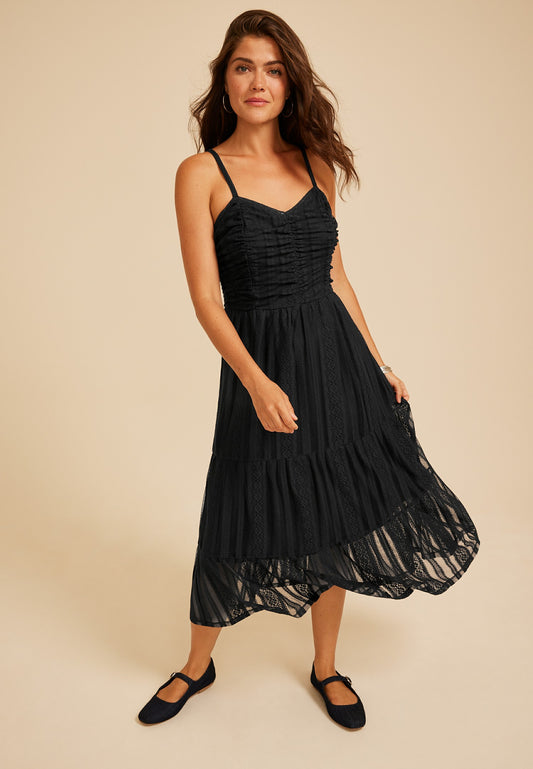 Maurices Bare Lace Midi Dress