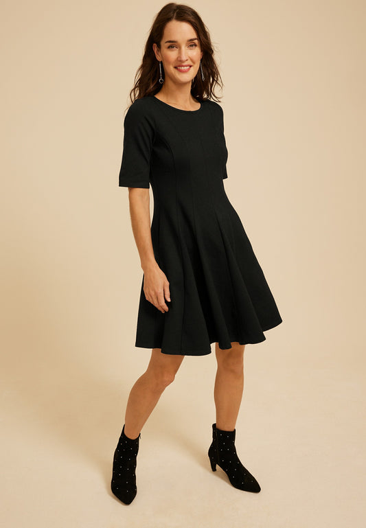 Maurices Pleated Ponte Dress