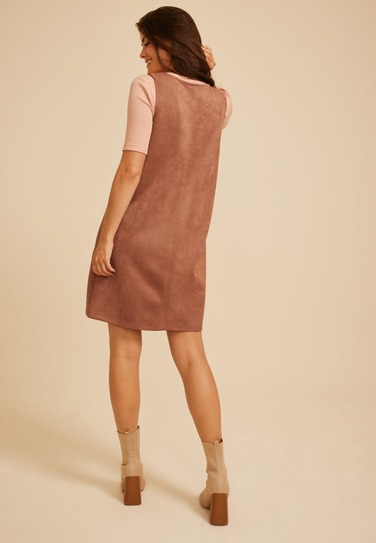 Maurices Bare Faux Suede Shift Dress