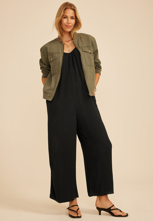 Maurices Bare Scoop Neck Wide Leg Jumpsuit