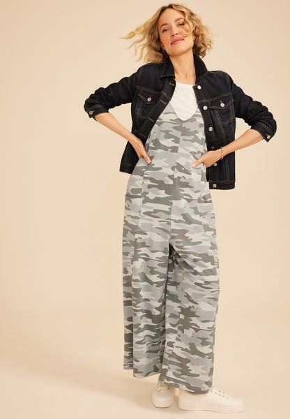 Maurices Bare Camo Washed Terry Jumpsuit
