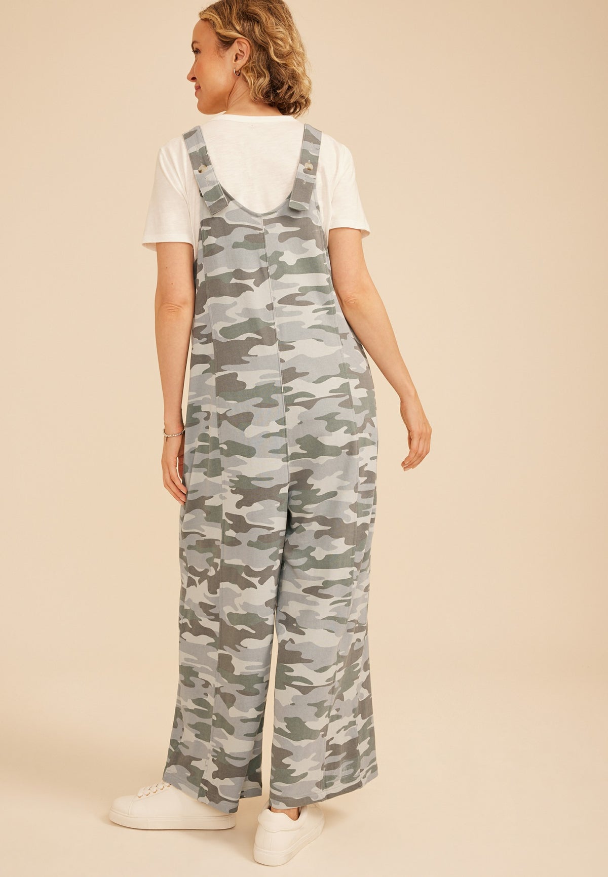 Maurices Bare Camo Washed Terry Jumpsuit
