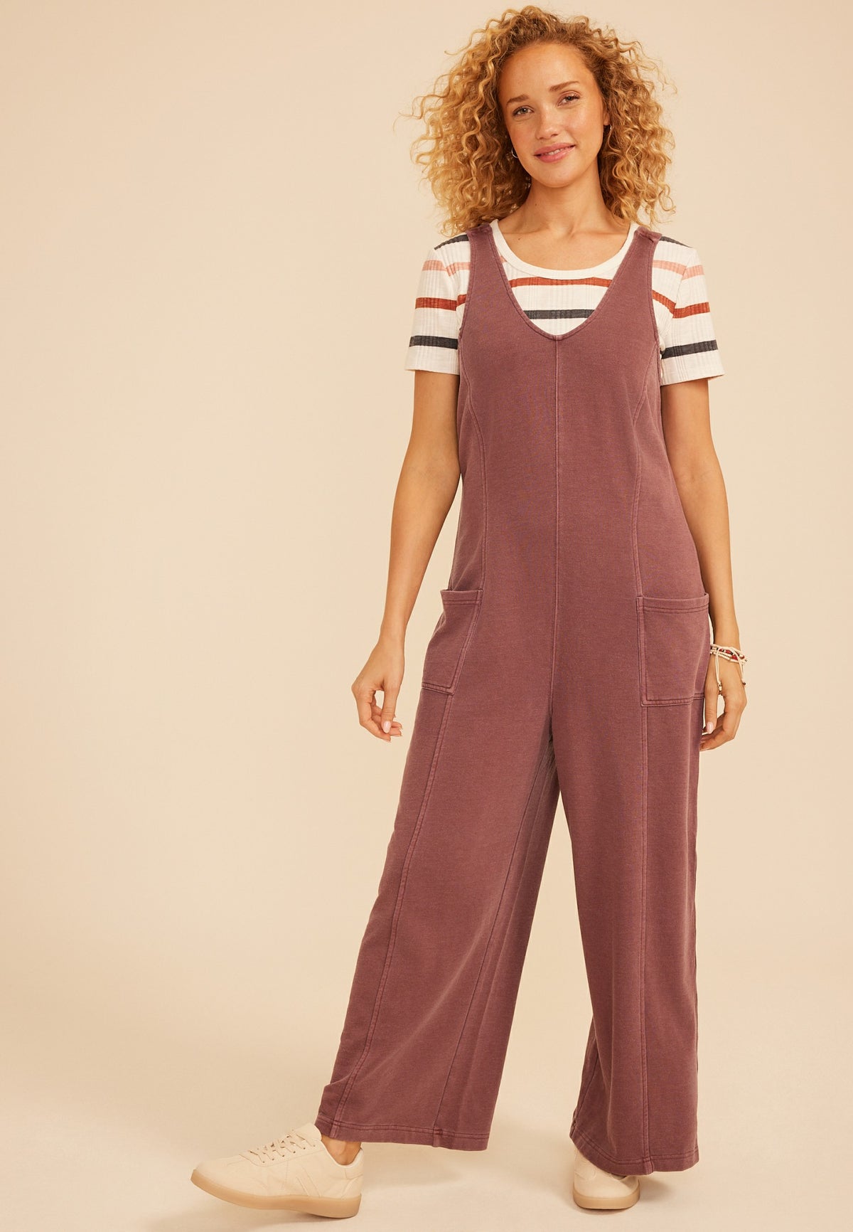 Maurices Bare Washed Terry Jumpsuit