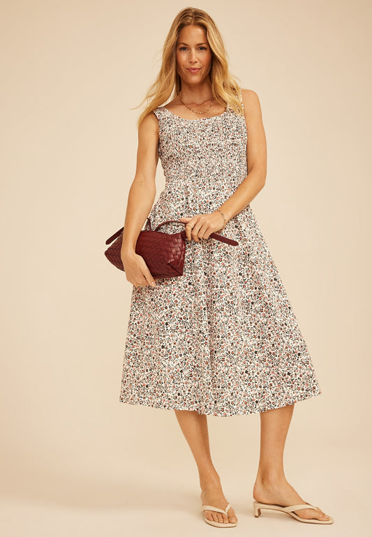 Maurices Bare Scoop Neck Smocked Midi Dress