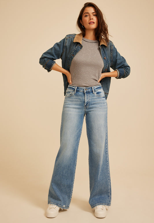 Maurices Flying Monkey™ Mid Rise Wide Leg Jean
