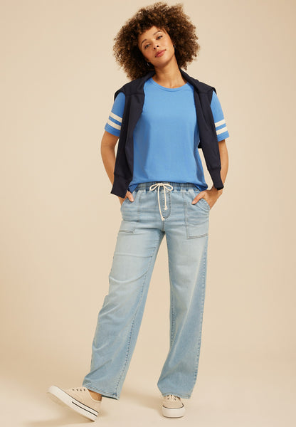 Maurices m jeans by maurices™ High Rise Knit Pull On Wide Leg Jean