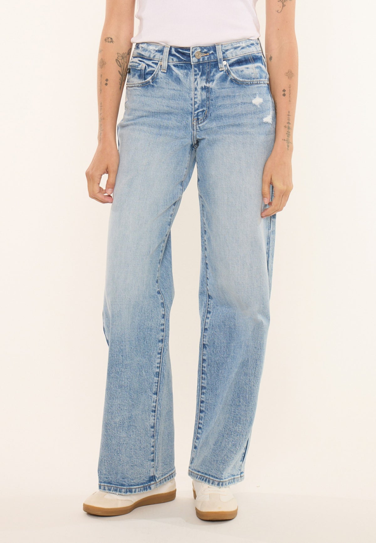 Maurices KanCan™ High Rise Ripped Wide Leg Jean