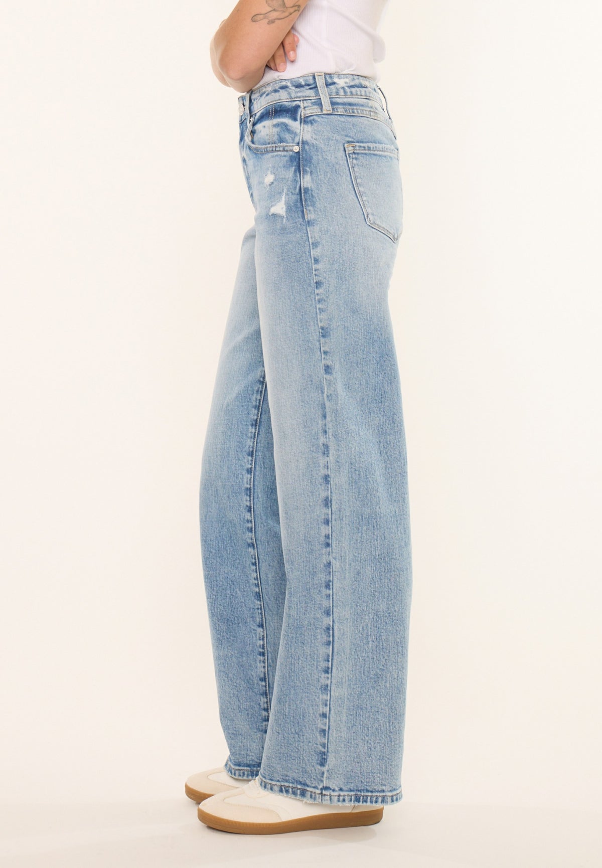 Maurices KanCan™ High Rise Ripped Wide Leg Jean