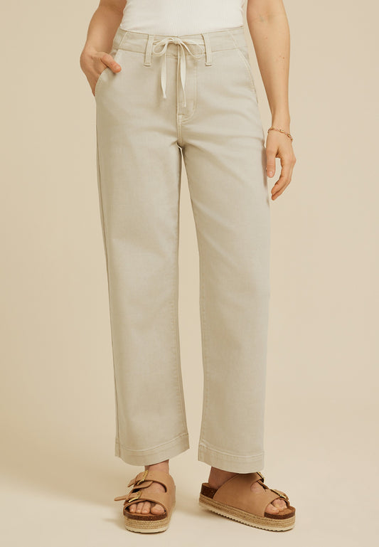 Maurices m jeans by maurices™ Mid Rise Tie Waist Wide Leg Ankle Jean