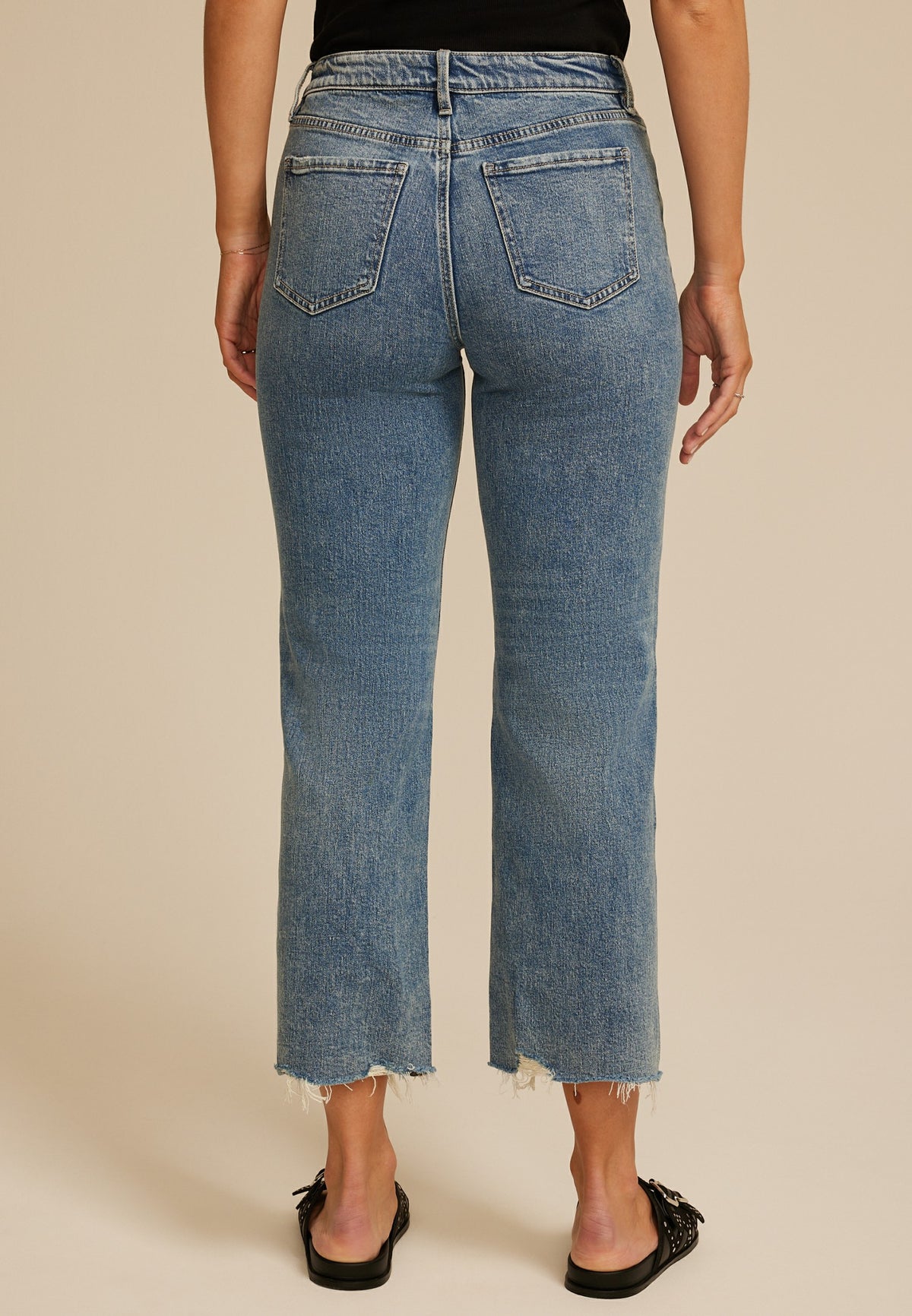 Maurices Flying Monkey™ High Rise Fray Hem Wide Leg Jean