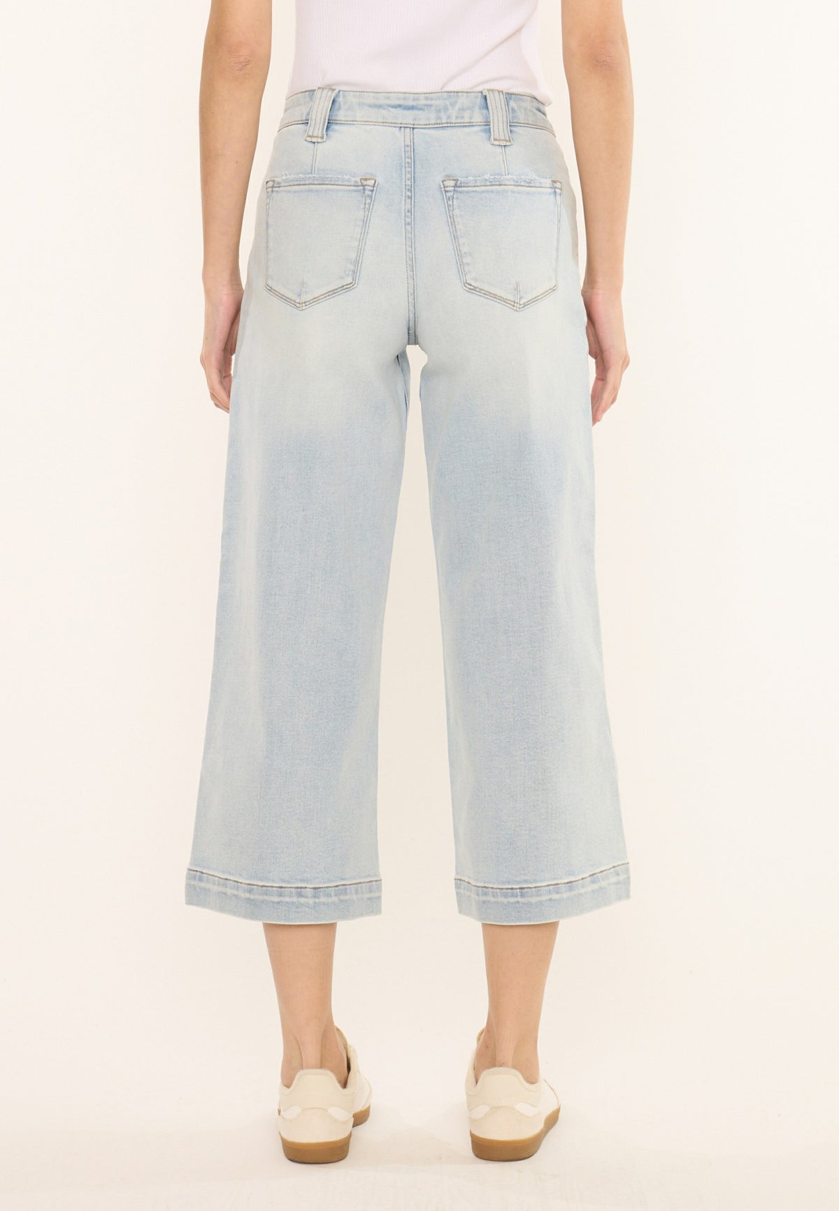 Maurices KanCan™ High Rise Patch Pocket Wide Leg Cropped Jean