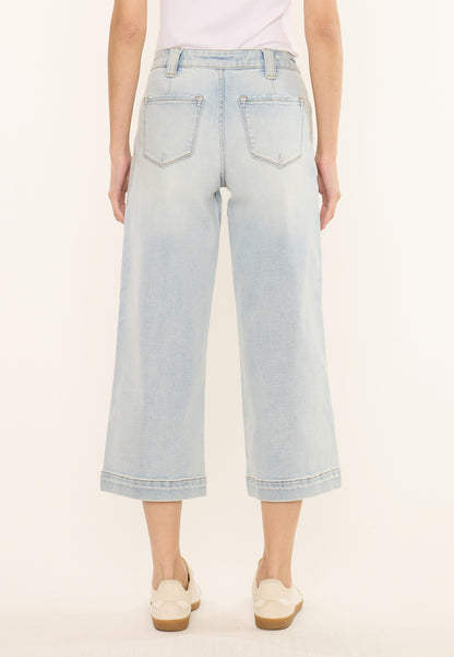 Maurices KanCan™ High Rise Patch Pocket Wide Leg Cropped Jean