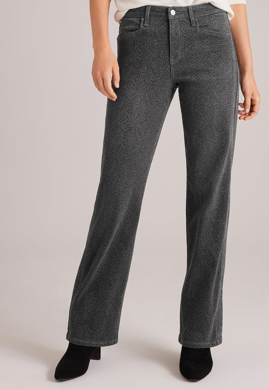 Maurices KanCan™ High Rise Black Snake Print Relaxed Straight Jeans