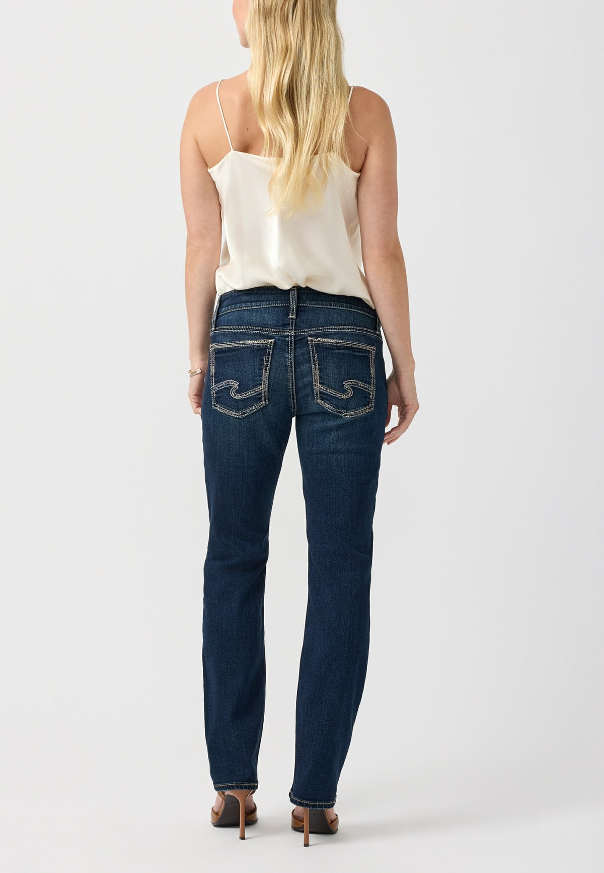 Maurices Petite Silver Jeans Co.® Elyse Mid Rise Classic Straight Jean