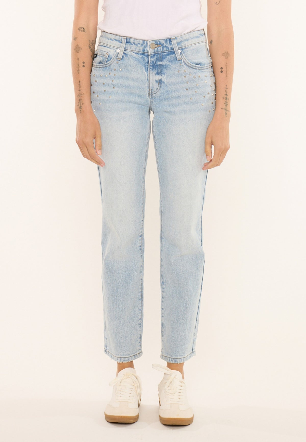 Maurices KanCan™ Mid Rise Studded Straight Leg Jean