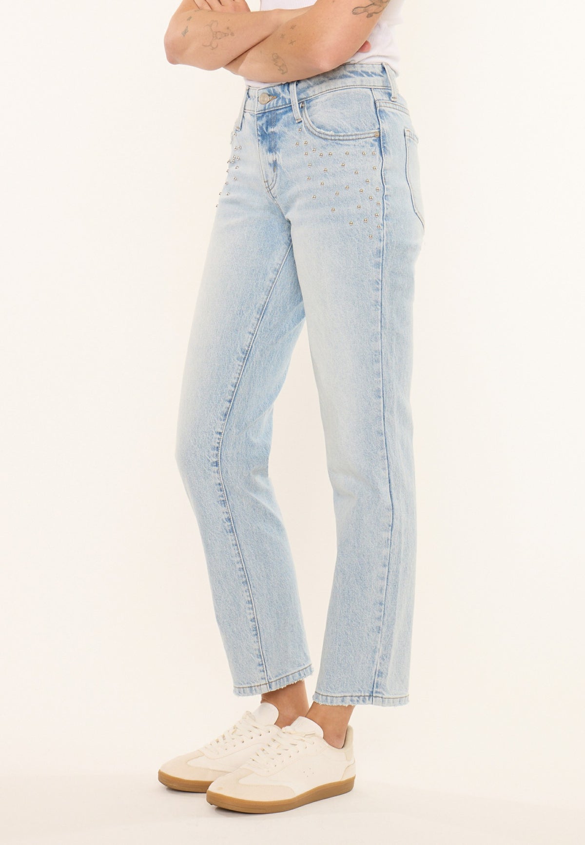 Maurices KanCan™ Mid Rise Studded Straight Leg Jean
