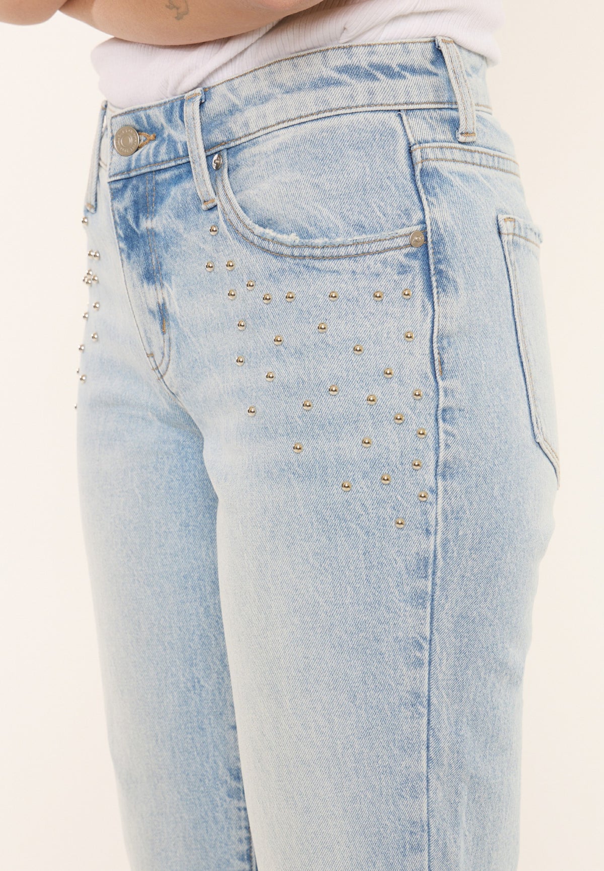 Maurices KanCan™ Mid Rise Studded Straight Leg Jean