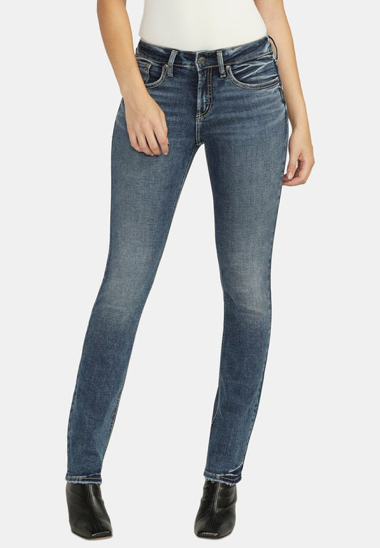 Maurices Silver Jeans Co.® Dark Suki Curvy Mid Rise Luxe Stretch Straight Jean
