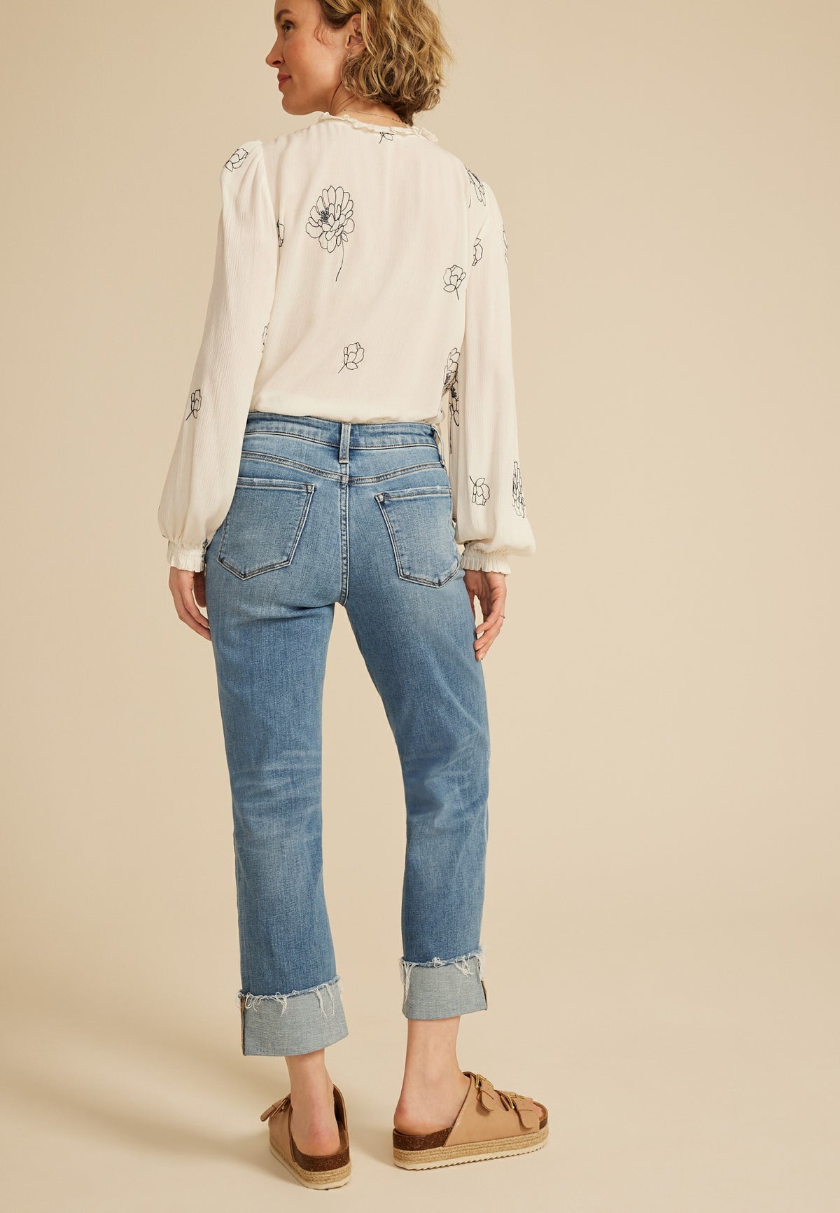 Maurices Flying Monkey™ High Rise Frayed Cuff Hem Ankle Straight