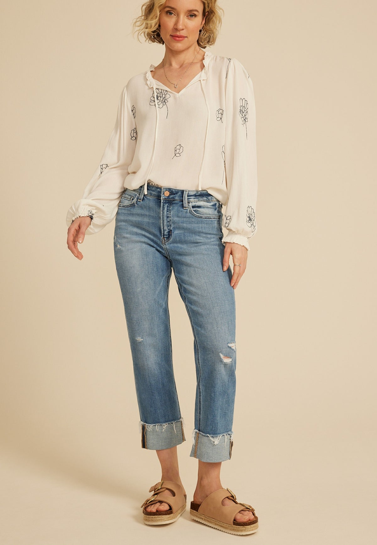 Maurices Flying Monkey™ High Rise Frayed Cuff Hem Ankle Straight