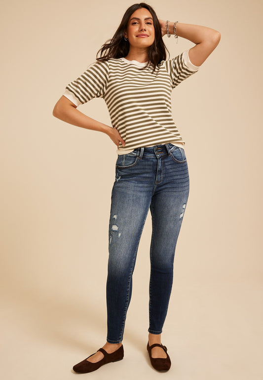 Maurices KanCan™ Curvy High Rise Double Button Skinny Jean