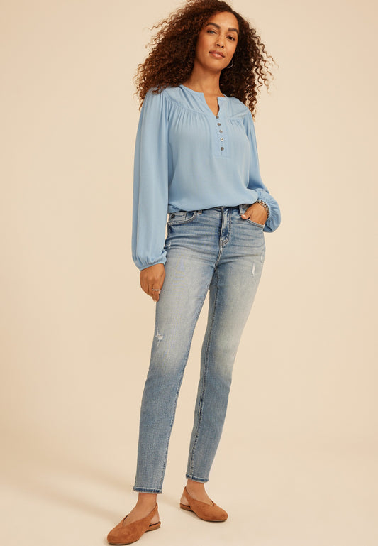 Maurices KanCan™ High Rise Ripped Cuffed Skinny Jeans