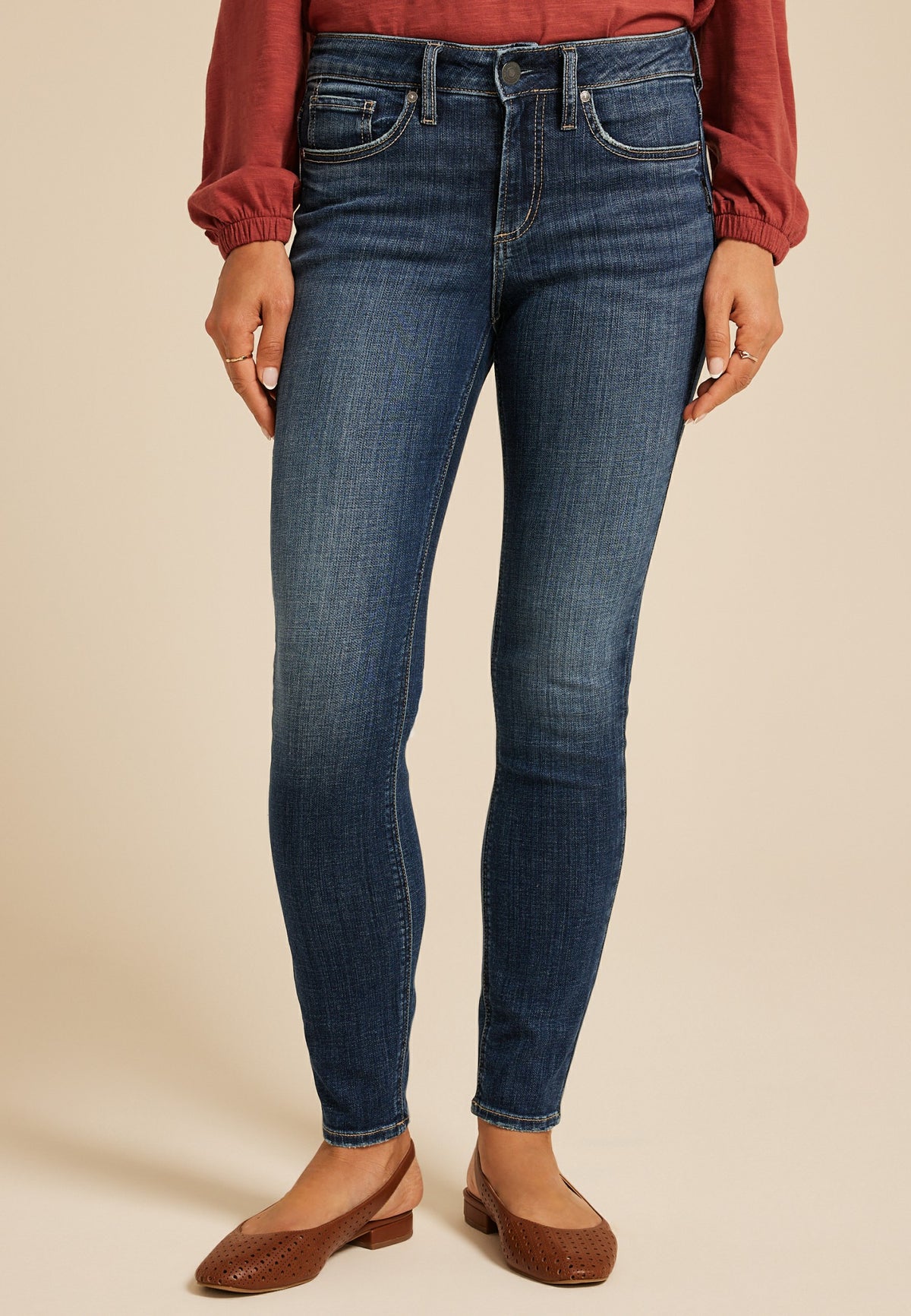 Maurices Silver Jeans Co.® Suki Curvy Mid Rise Skinny Jean