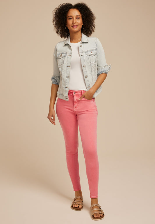 Maurices m jeans by maurices™ High Rise Rose of Sharon Color Jegging