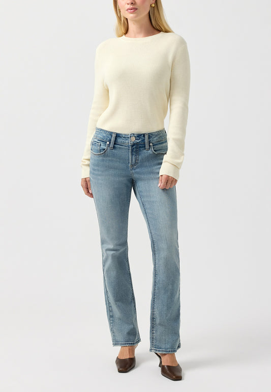 Maurices Petite Silver Jeans Co.® Elyse Mid Rise Slim Boot Jean