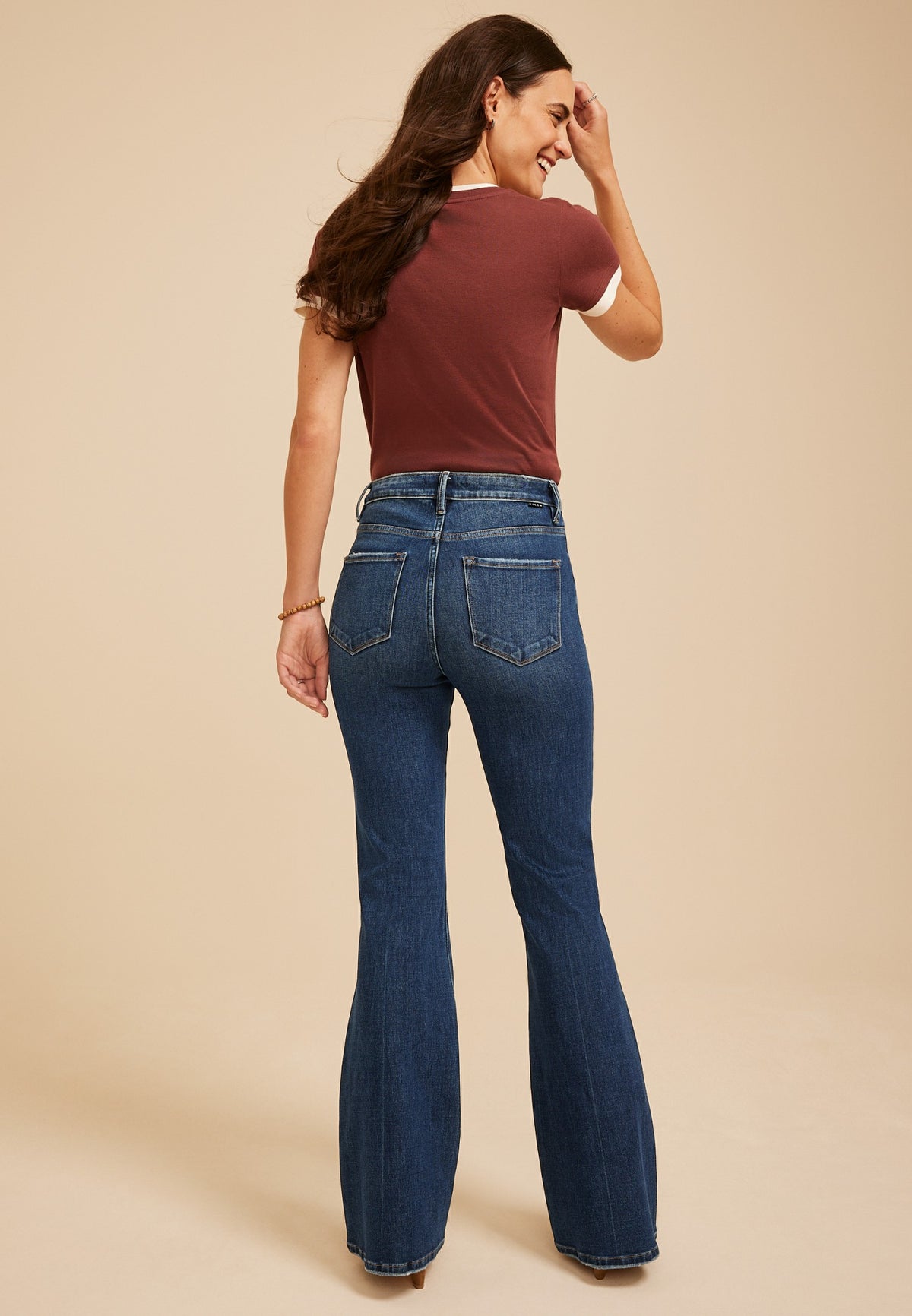 Maurices Risen Jeans® High Rise Tummy Control Panel Front Press Bootcut Jean