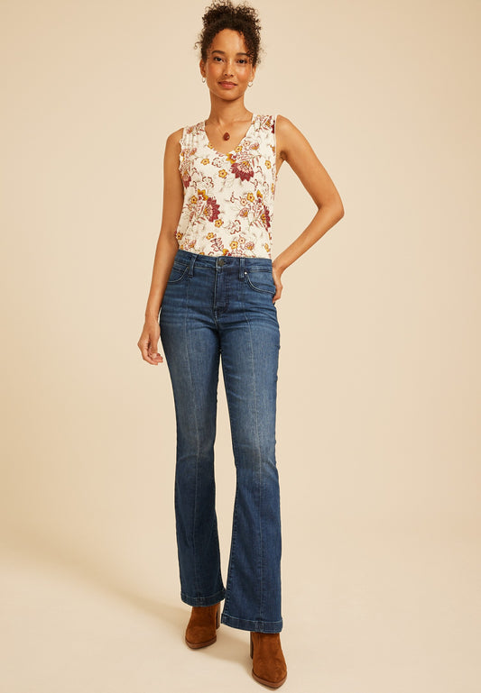 Maurices Everflex™ High Rise Seam Front Flare Jean