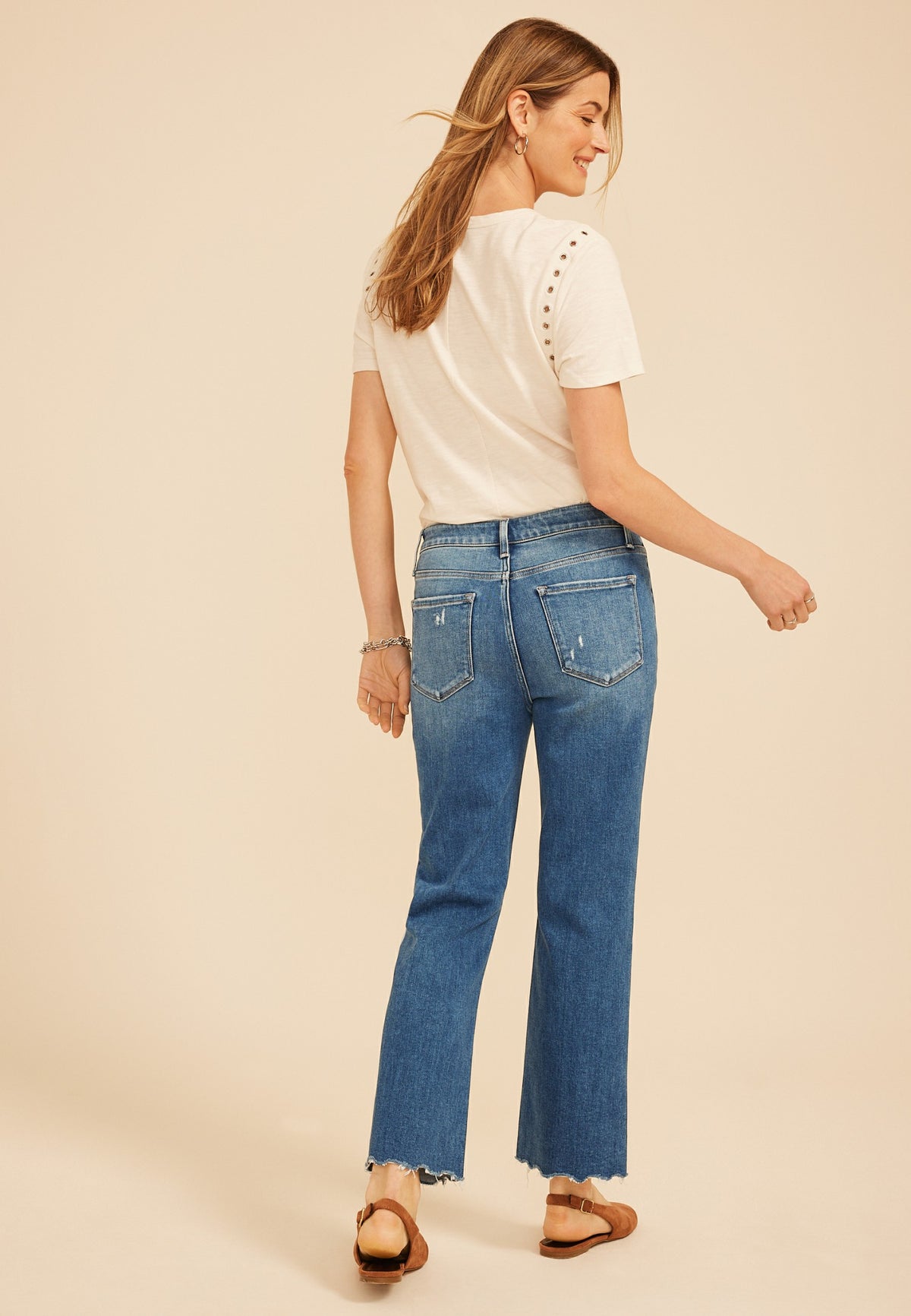 Maurices Flying Monkey™ High Rise Fray Hem Kick Flare Jean