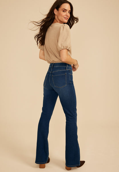 Maurices Everflex™ Dark High Rise Flare Jean