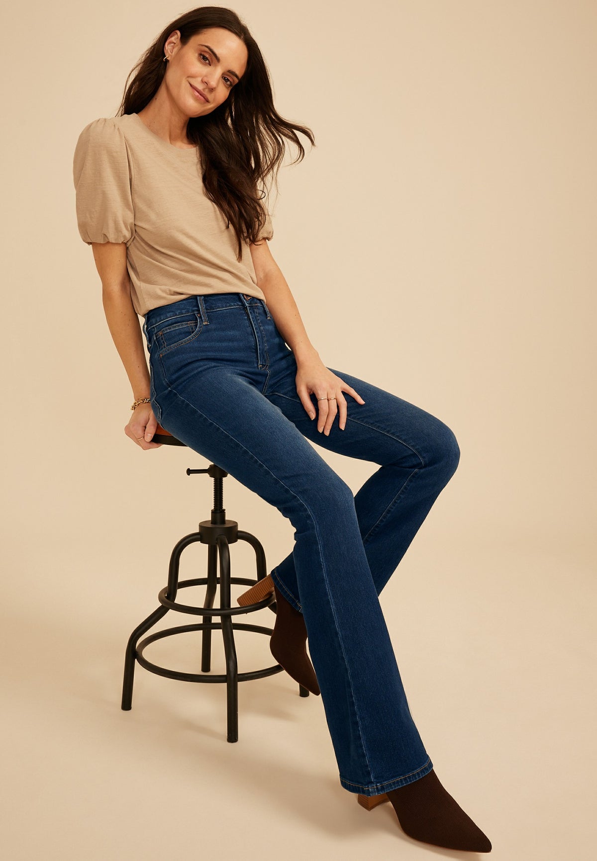 Maurices Everflex™ Dark High Rise Flare Jean