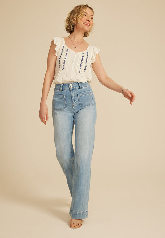 Maurices Flying Monkey™ High Rise Patch Pocket Flare Jean