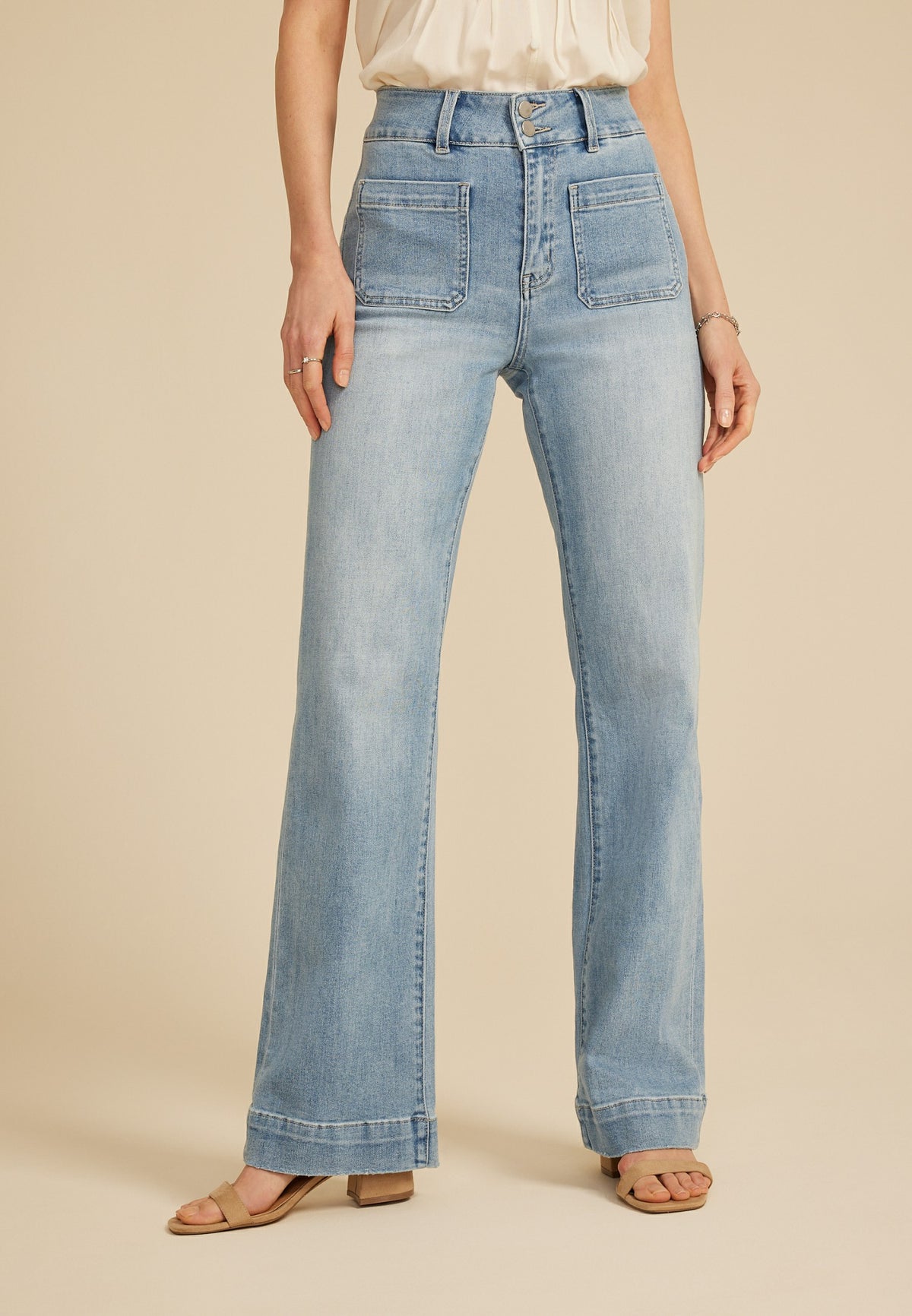 Maurices Flying Monkey™ High Rise Patch Pocket Flare Jean