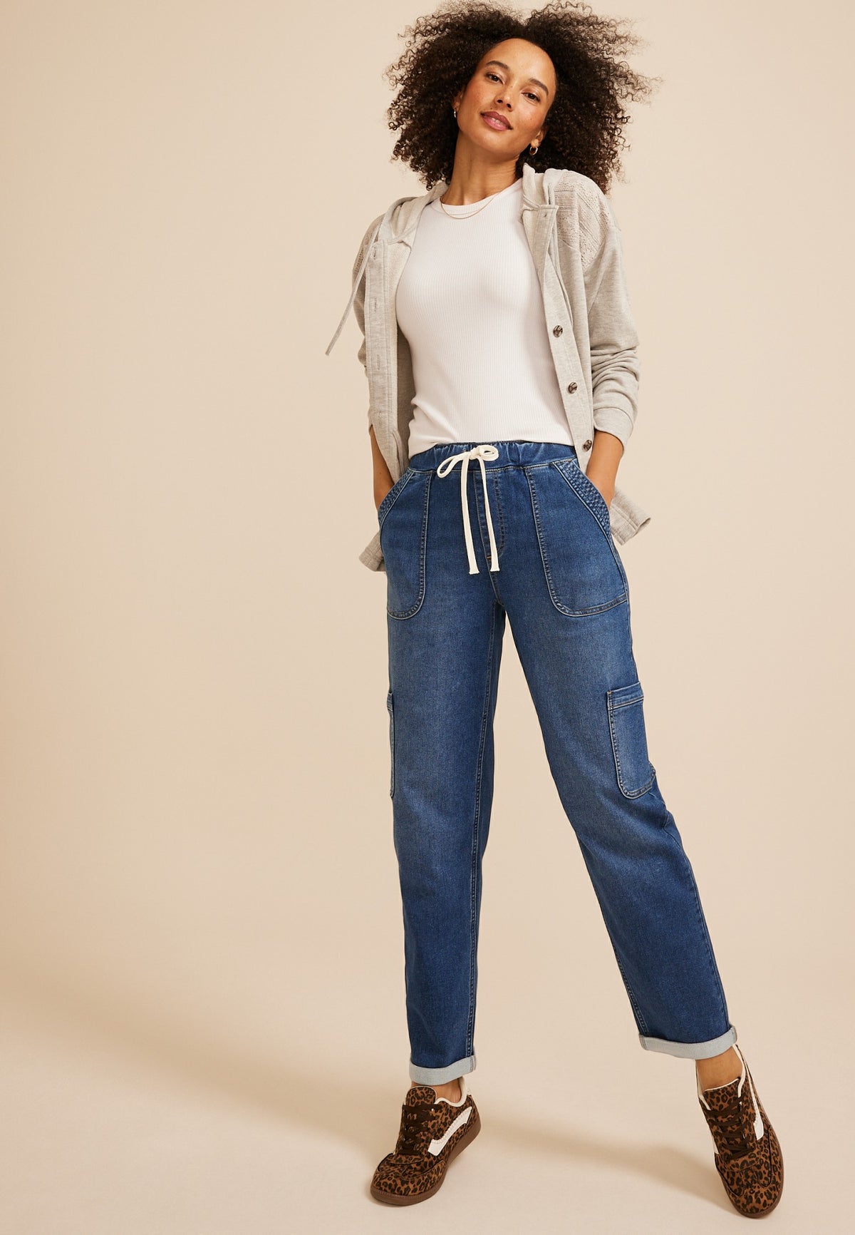 Maurices m jeans by maurices™ High Rise Dark Knit Jogger Jeans