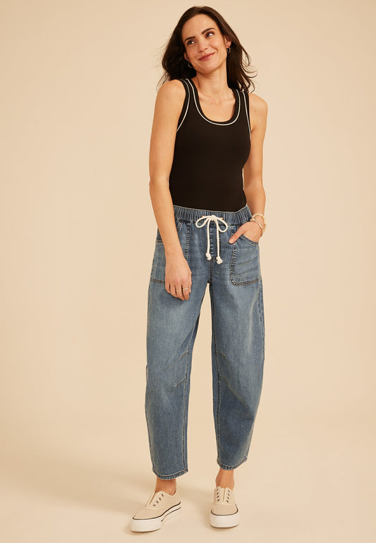 Maurices m jeans by maurices™ High Rise Soft Barrel Pull On Jean