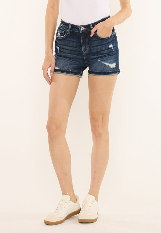 Maurices KanCan™ High Rise Open Ripped Cuffed Hem 4in Short
