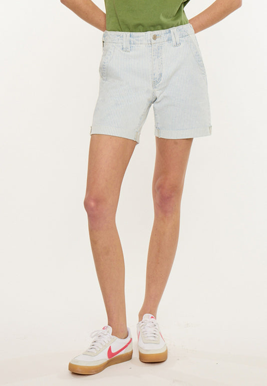 Maurices KanCan™  Mid Rise Striped Adjustable Waist 6in Bermuda Short