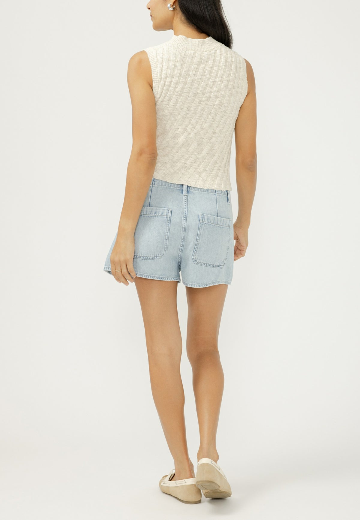 Maurices Silver Jeans Co.® Mid Rise Rigid Tie Waist 2.5in Beach Short