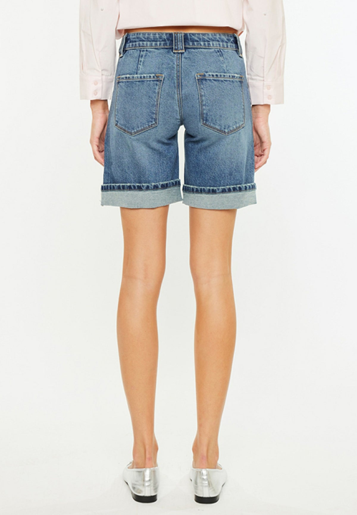 Maurices KanCan™ Mid Rise Patch Pocket Cuffed Hem 8in Bermuda Short
