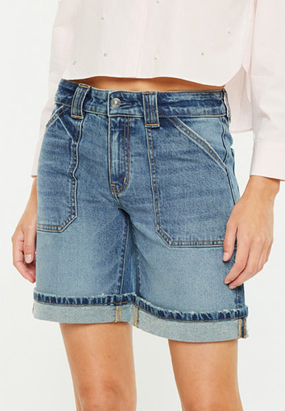 Maurices KanCan™ Mid Rise Patch Pocket Cuffed Hem 8in Bermuda Short