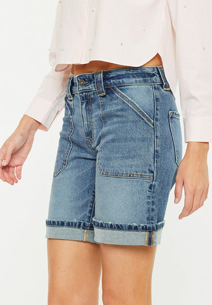 Maurices KanCan™ Mid Rise Patch Pocket Cuffed Hem 8in Bermuda Short