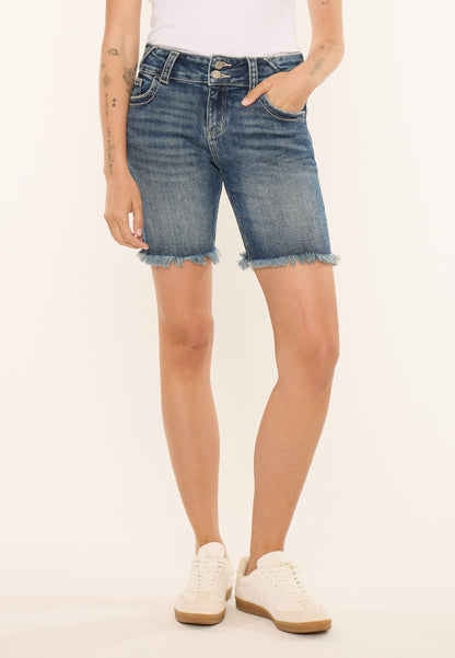 Maurices KanCan™ Mid Rise Frayed Hem 8in Bermuda Short