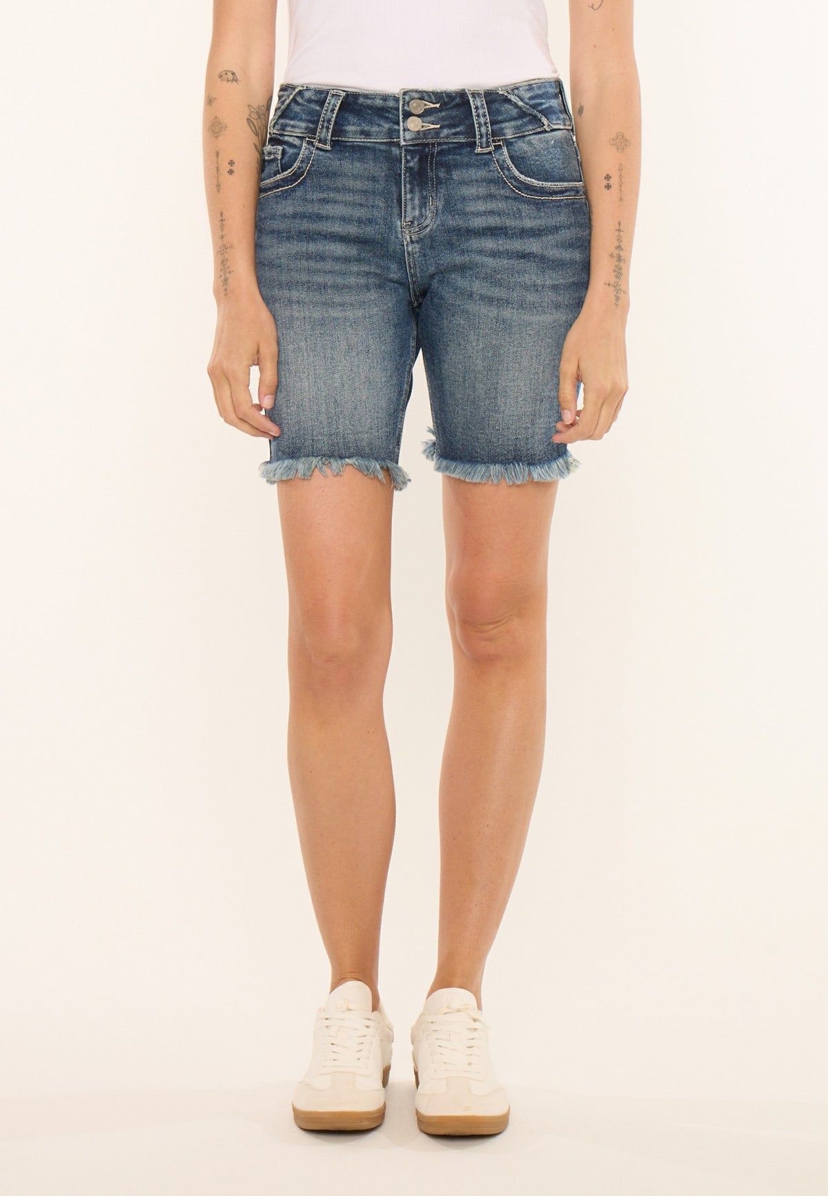Maurices KanCan™ Mid Rise Frayed Hem 8in Bermuda Short