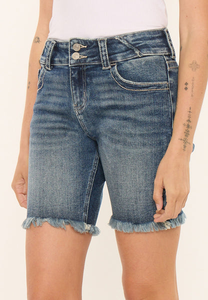 Maurices KanCan™ Mid Rise Frayed Hem 8in Bermuda Short