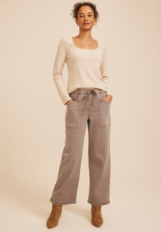 Maurices High Rise Wide Leg Weekender Pants